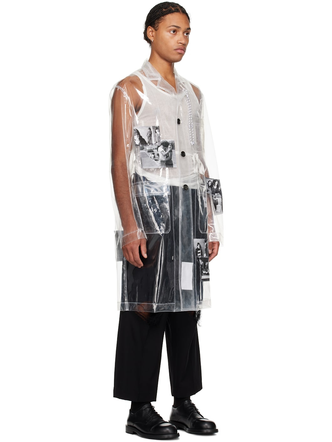 Transparent Chesterfield Rain Coat - 2