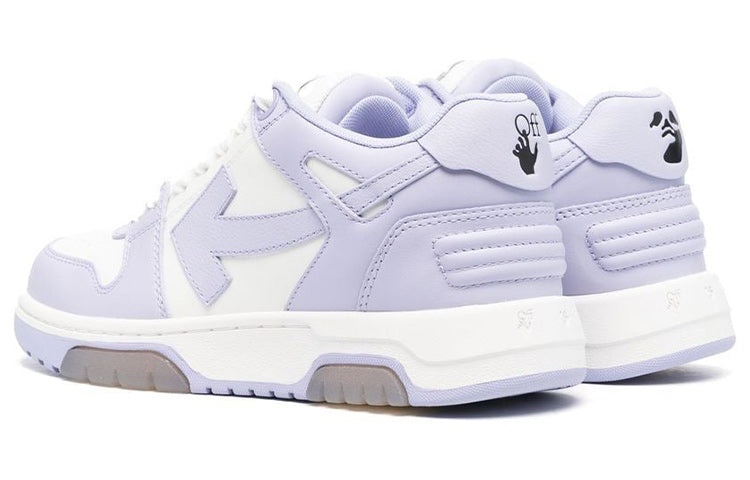 (WMNS) Off-White Out Of Office Calf Leather Sneaker 'Purple White' OWIA259F22LEA0010136 - 4