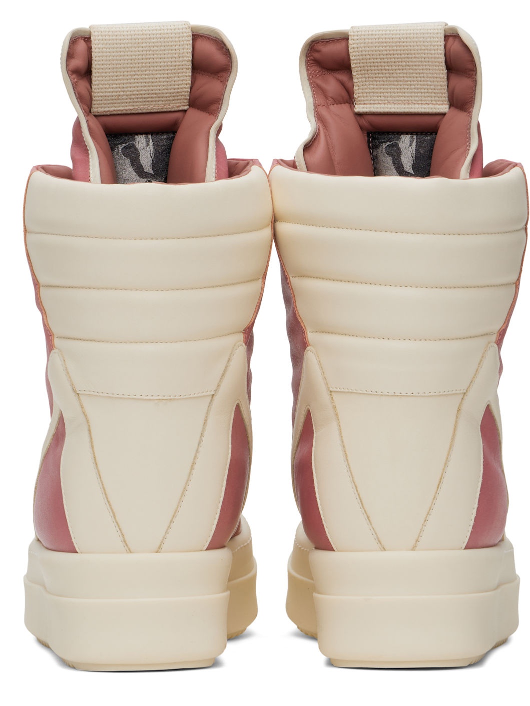 Pink & Off-White Porterville Mega Geobasket Sneakers - 2