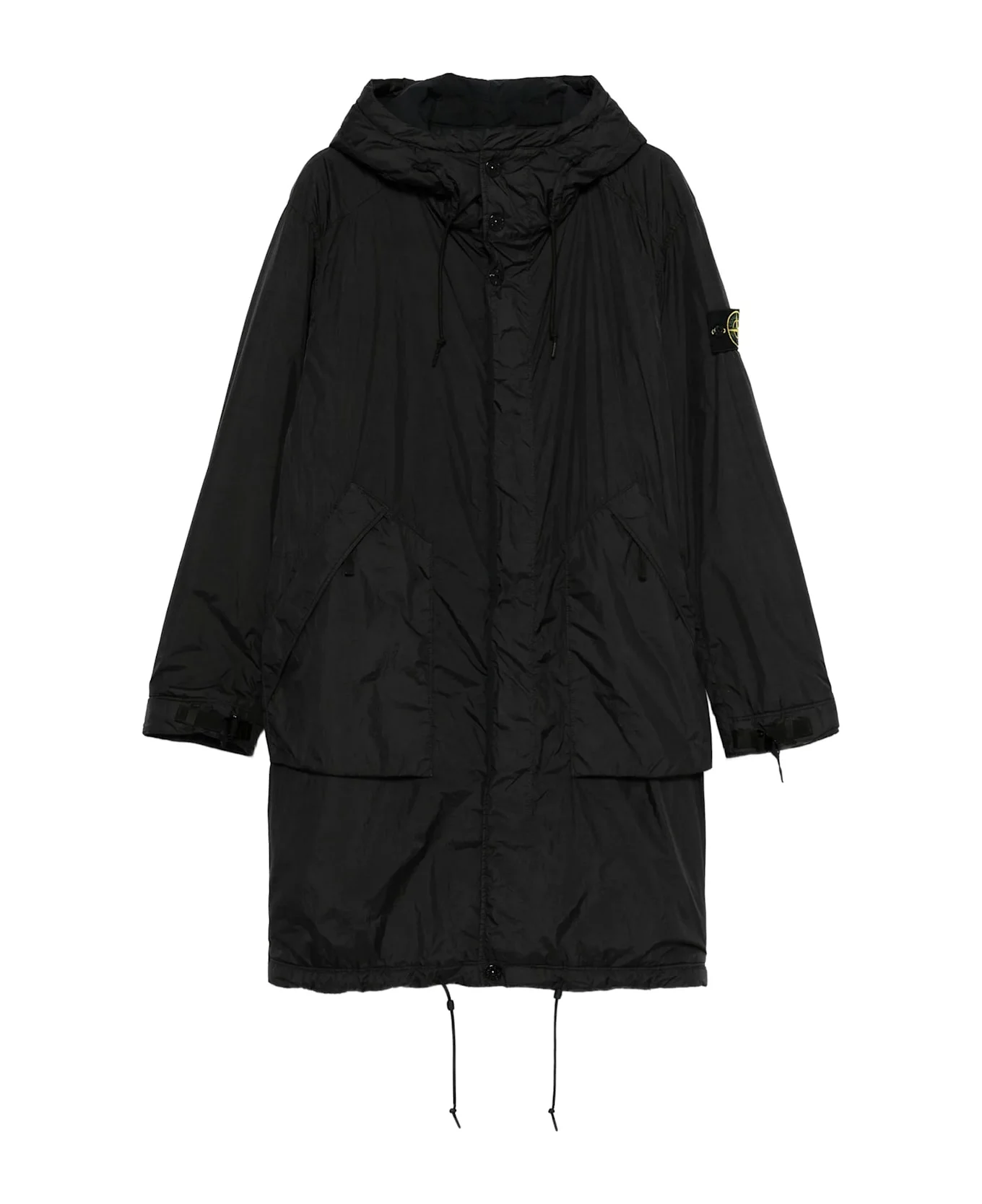 Stone Island Coats Black - 1