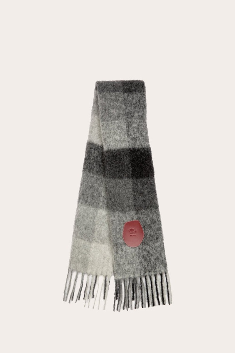 PULL THROUGH SCARF GRAY CHECK 1