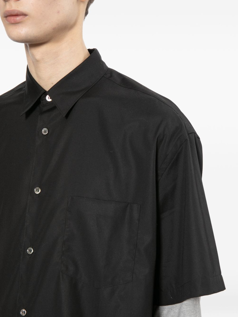 logo-embroidered shirt 5