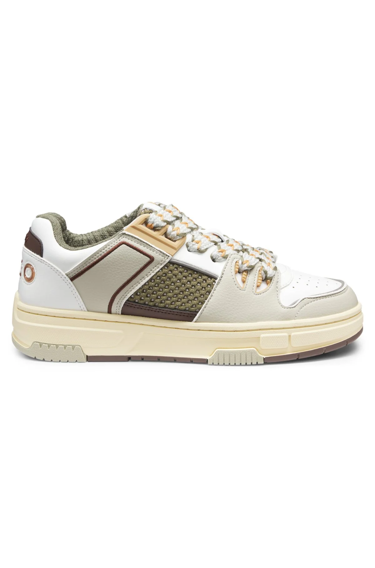 TRAINERS WITH MESH AND FAUX LEATHER - 1