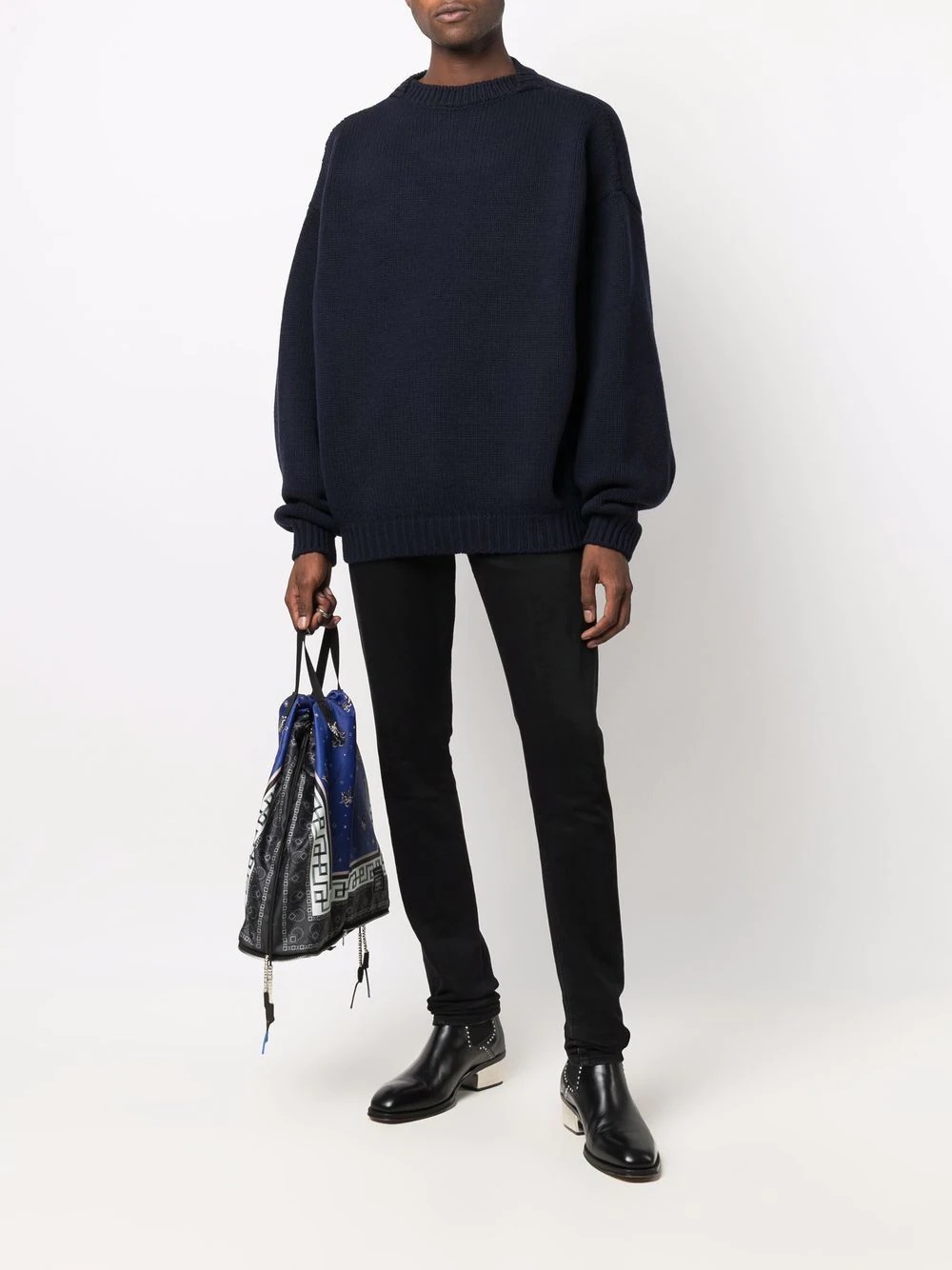 crew-neck wool jumper - 2