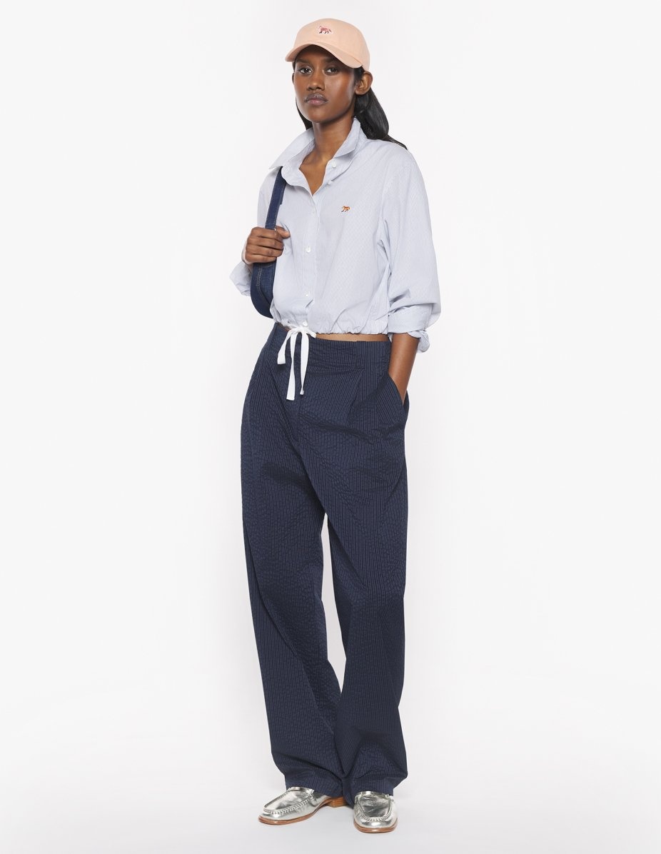 DRAWSTRING CROPPED SHIRT - 2