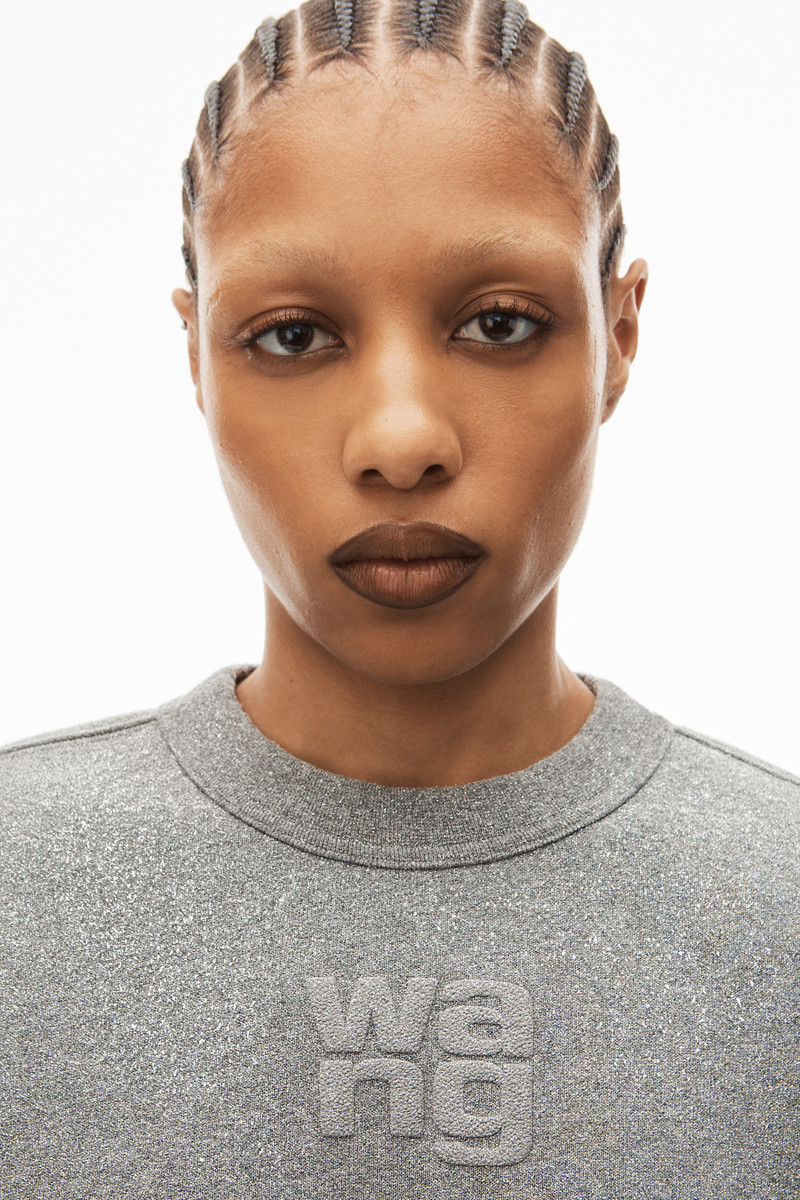 SWEATSHIRT IN GLITTER TERRY 3