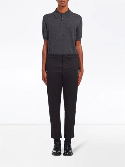 Prada cropped tailored trousers outlook