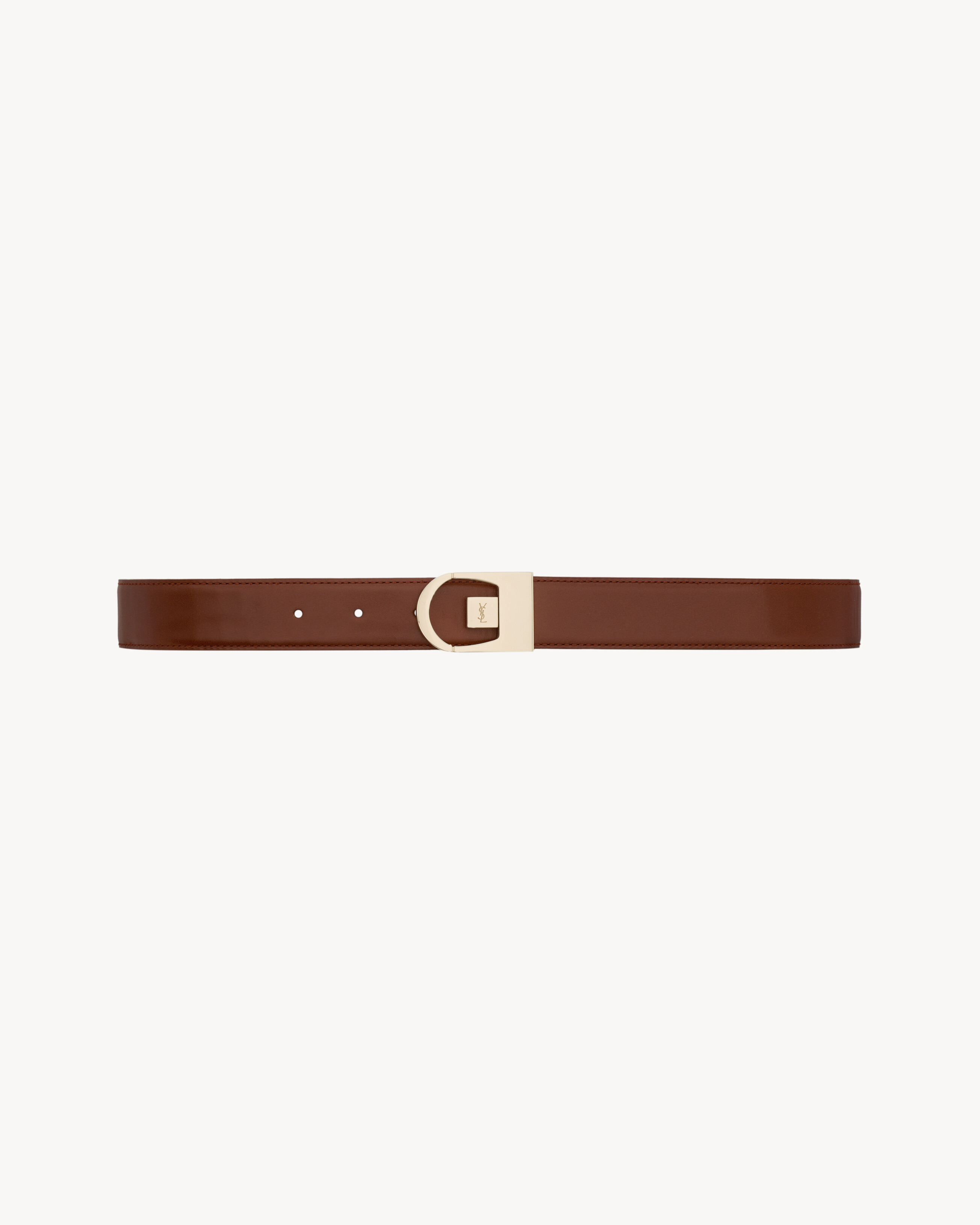 REVERSIBLE BELT IN CROCODILE-EMBOSSED LEATHER - 2