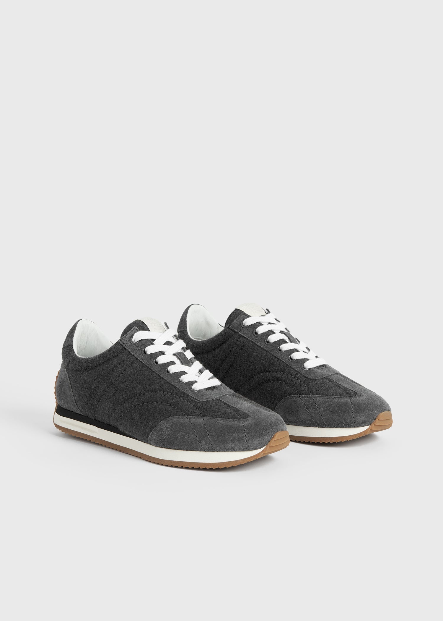 Sport sneakers dark grey melange - 4