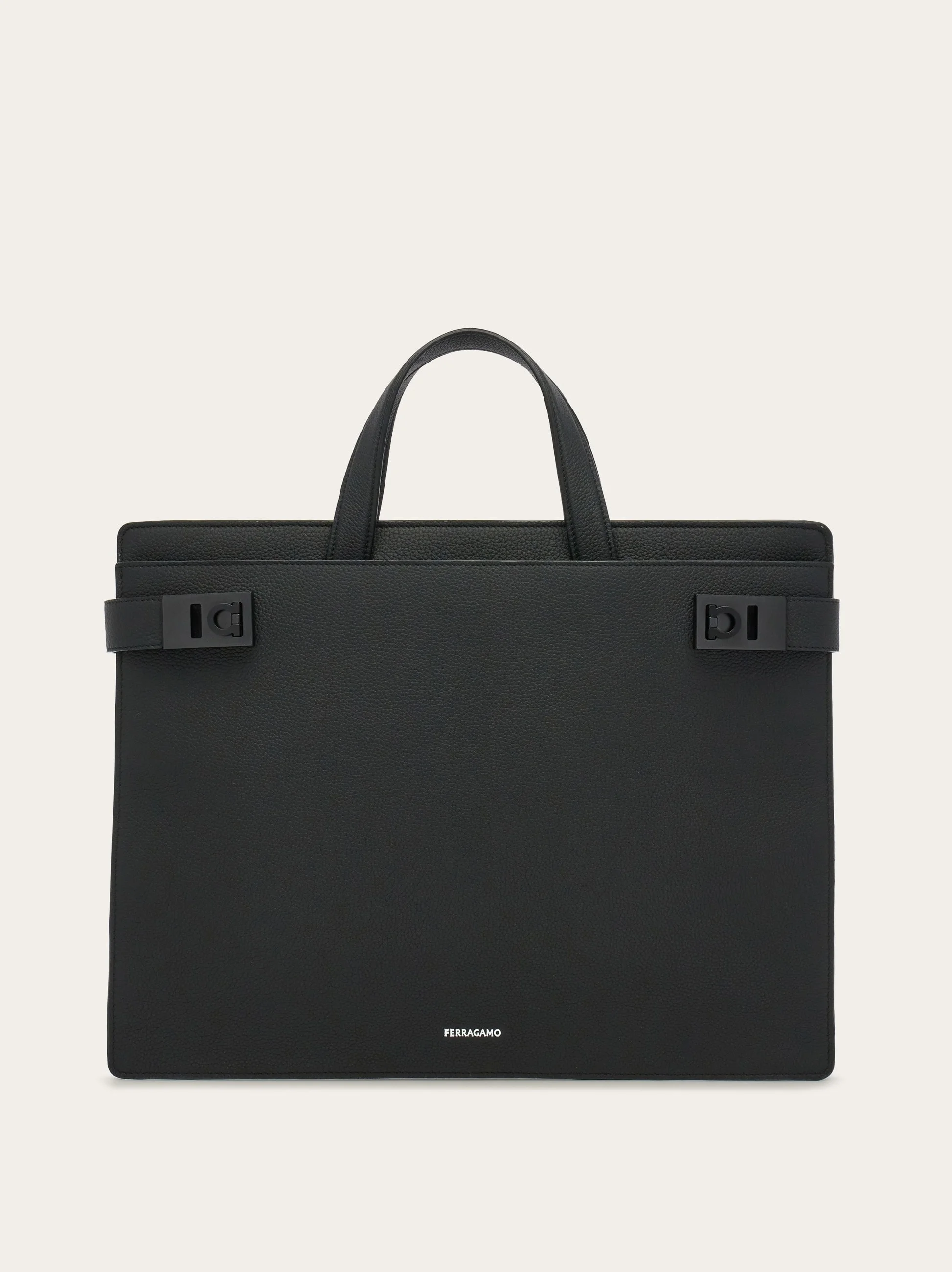 Briefcase with Gancini buckles - 1