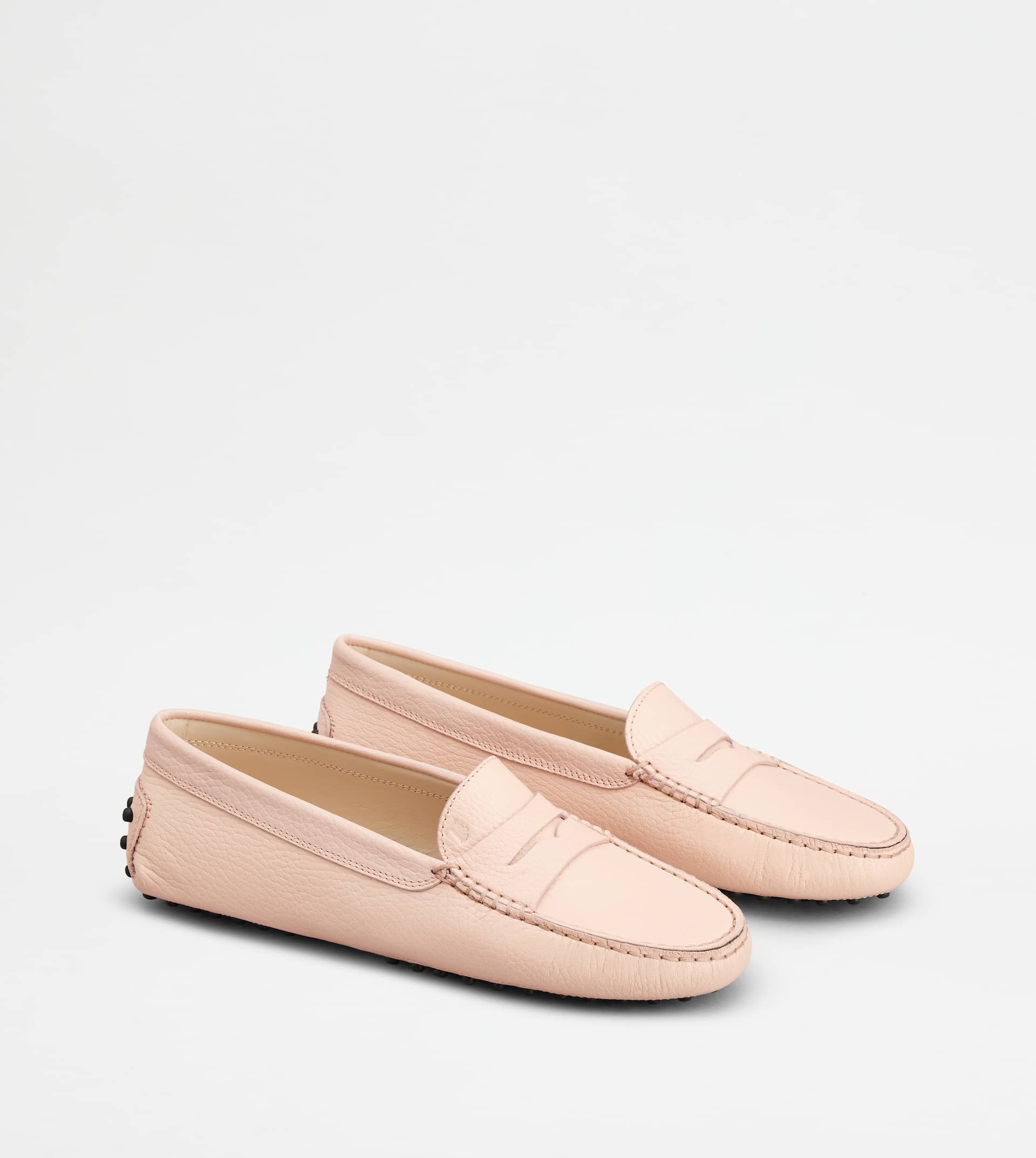 TOD'S GOMMINO DRIVING SHOES IN LEATHER - PINK - 3