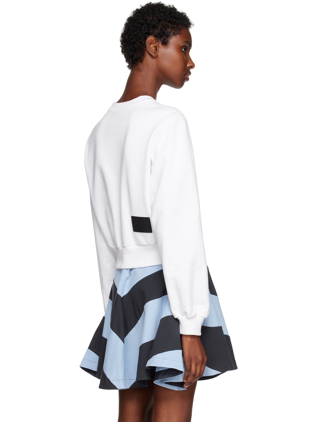 White Printed Sweatshirt - 3