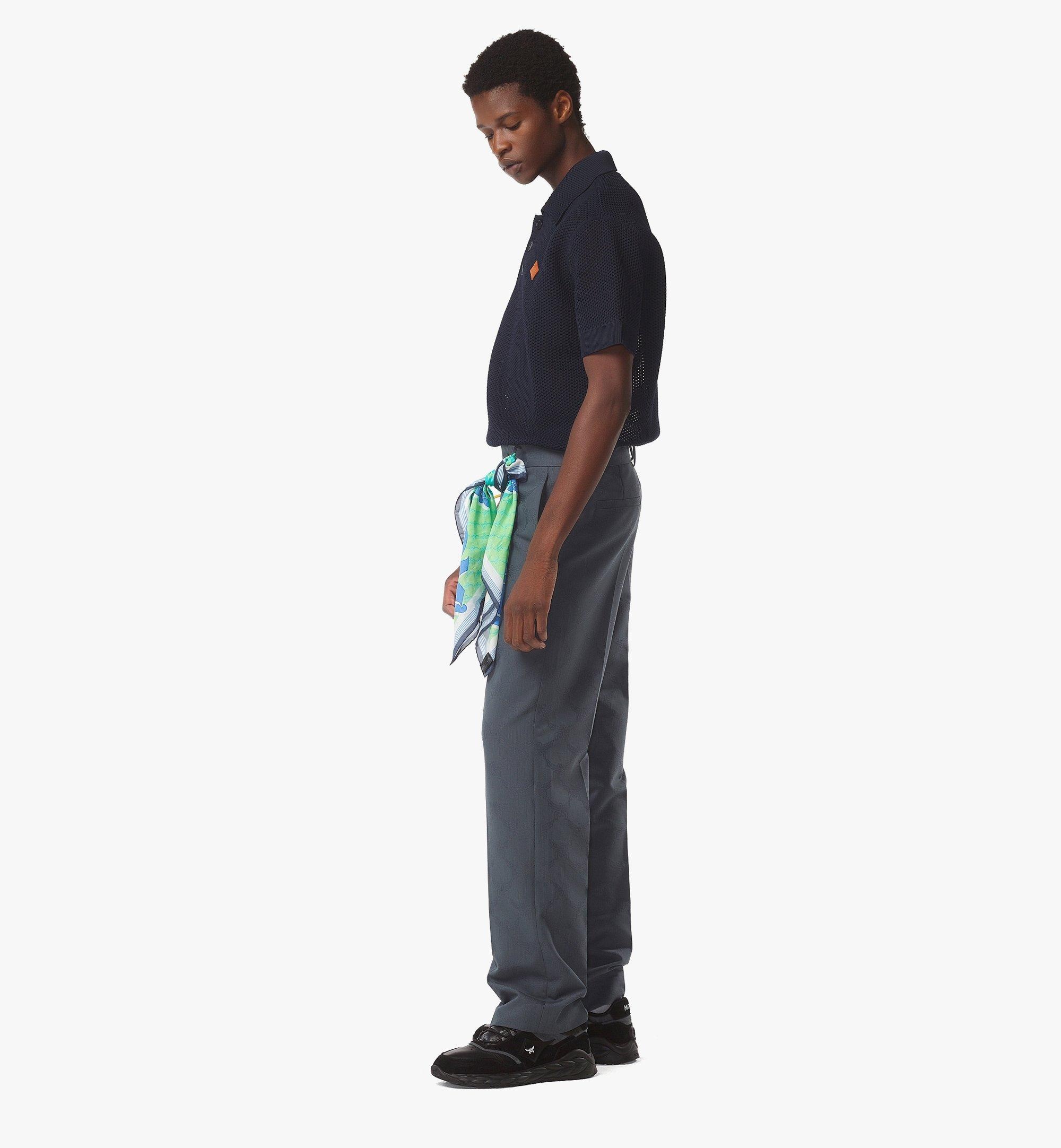 Logo Patch Mesh Knit Polo - 4