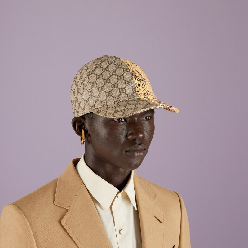 GG Supreme and python baseball hat 3