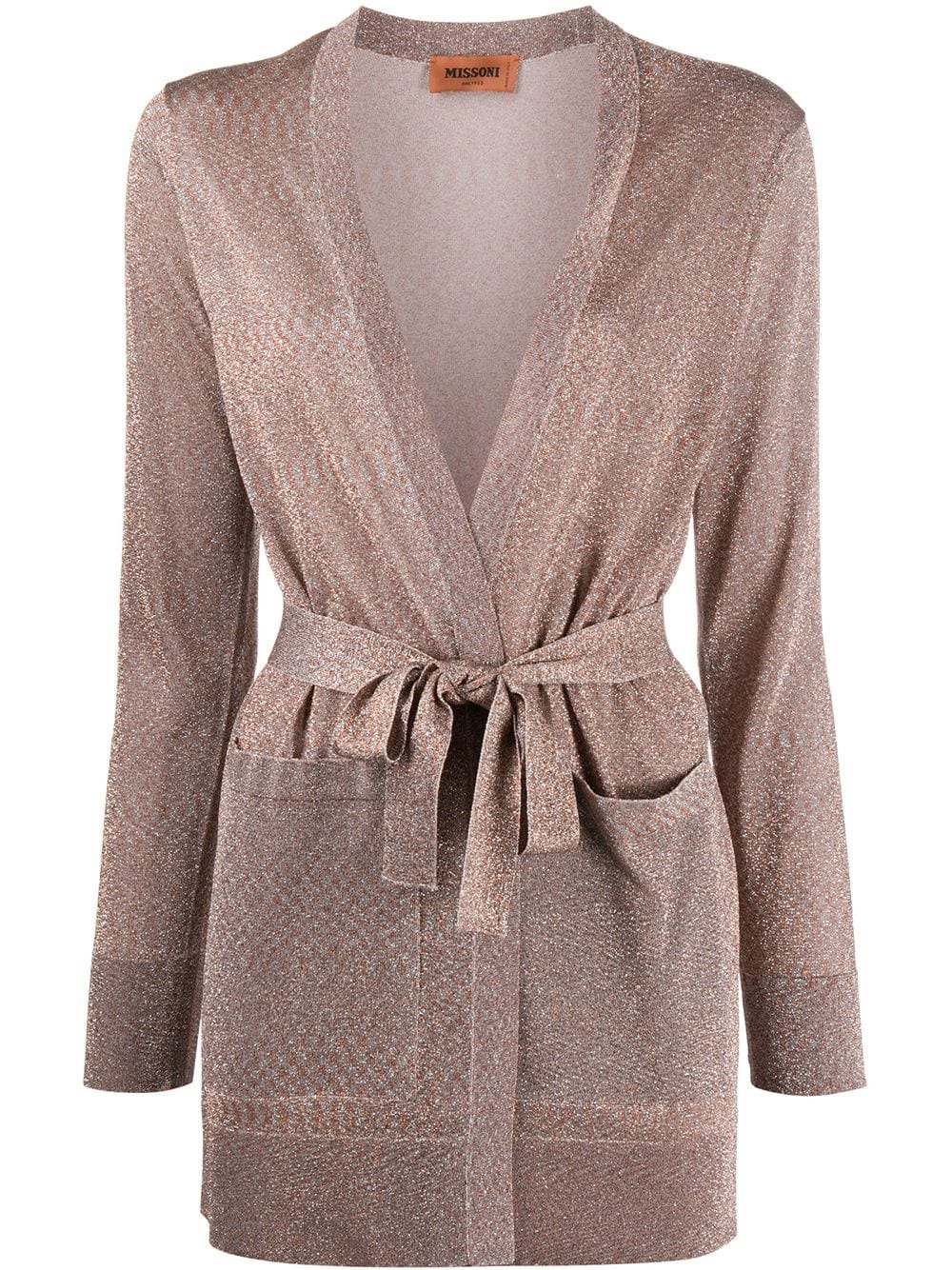 knitted wrap cardigan - 1