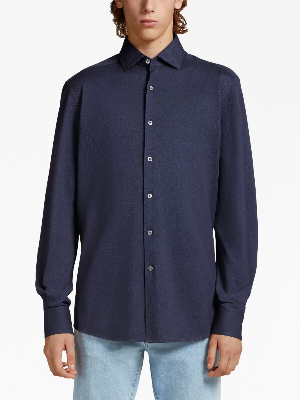 long-sleeve cotton shirt - 2