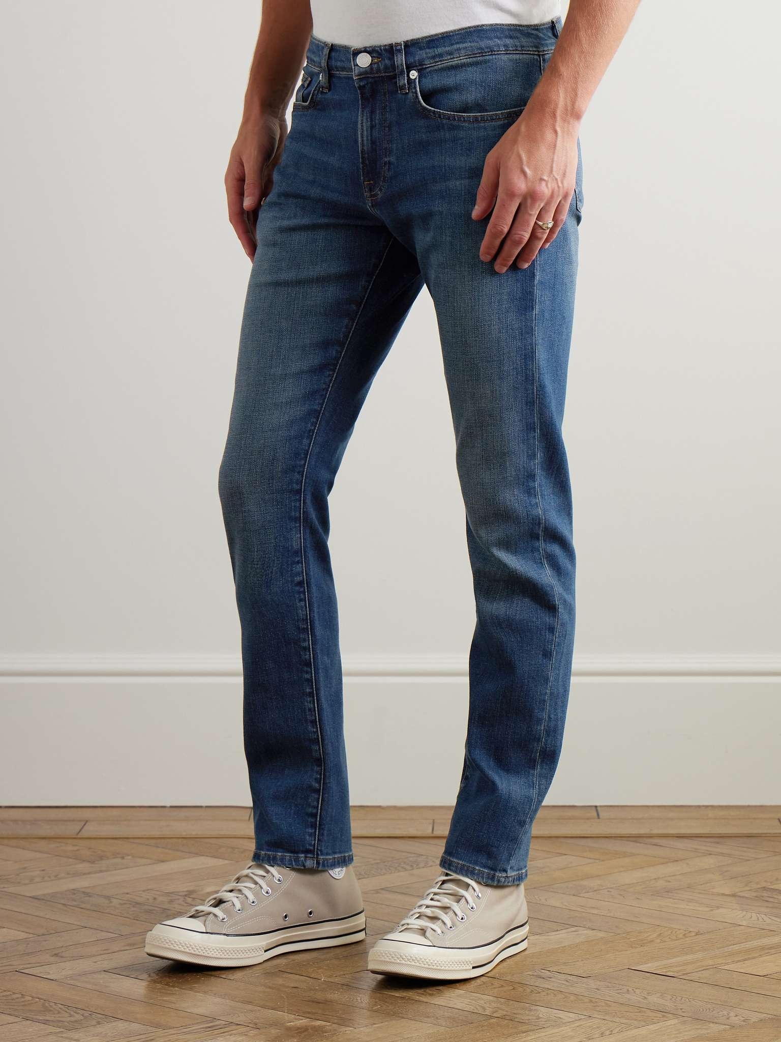 L'Homme Slim-Fit Dry Denim Jeans - 4