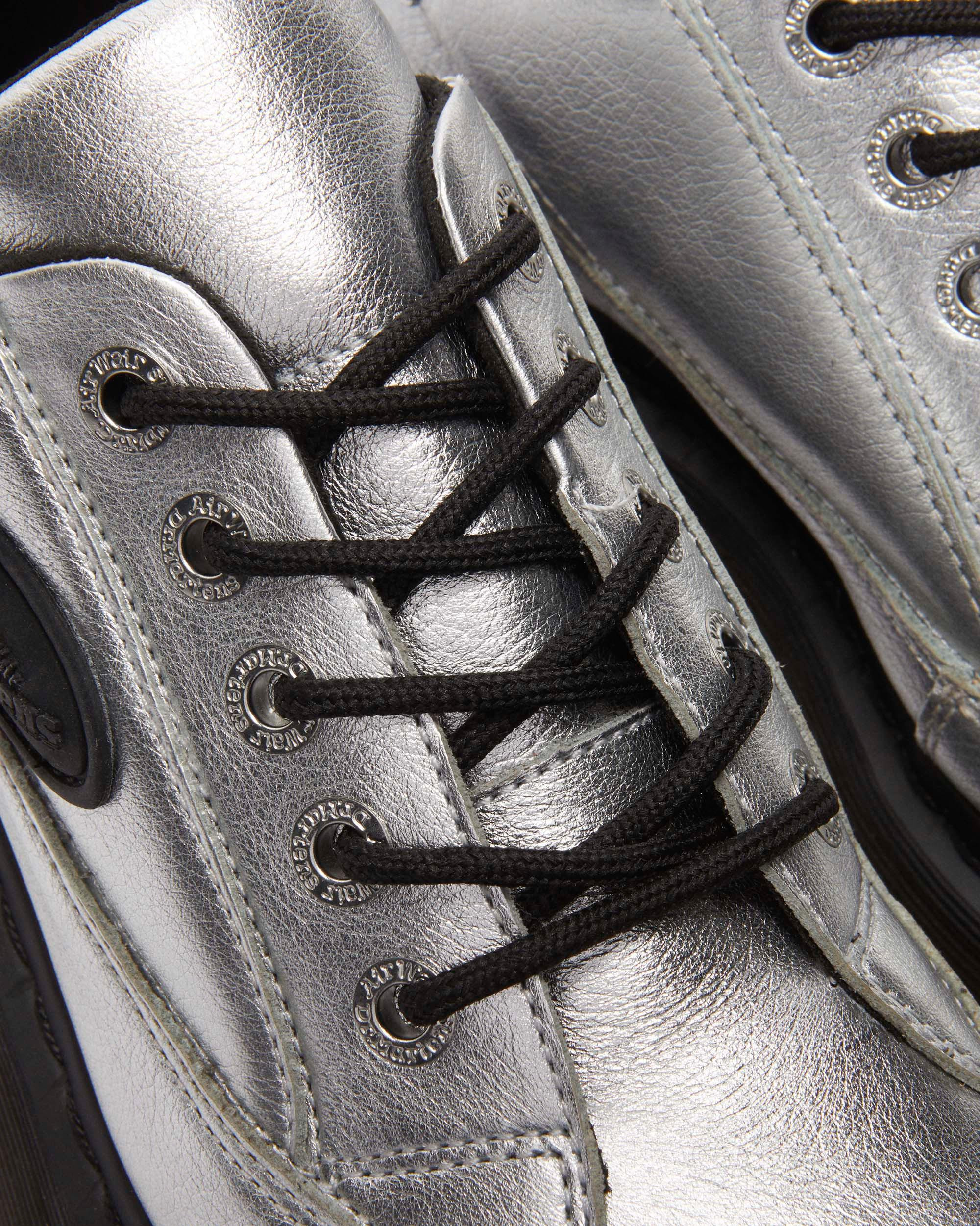 Buzz 5-Eye Metallic Leather Shoes - 8