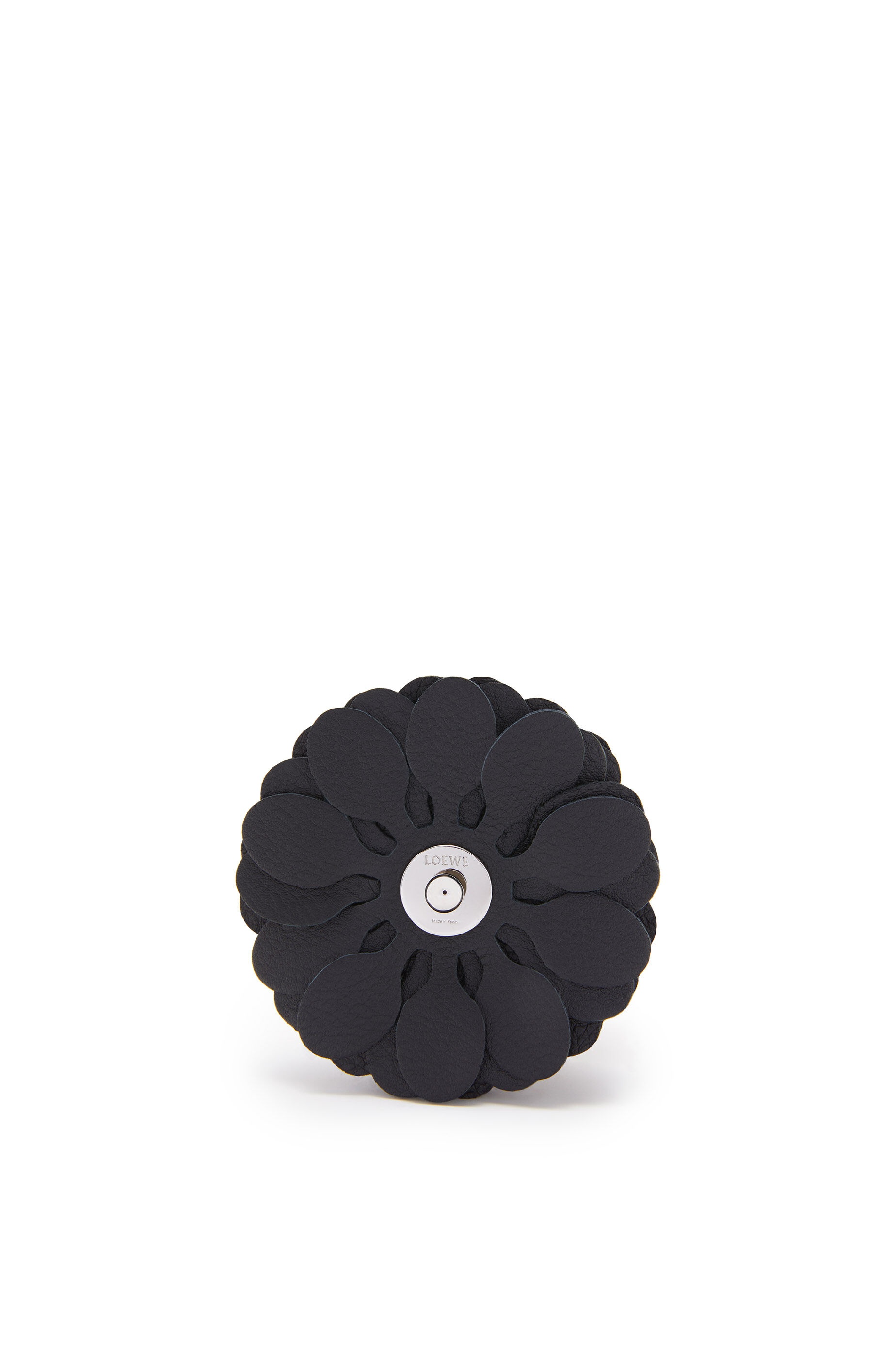 Stud Flower charm in calfskin - 3