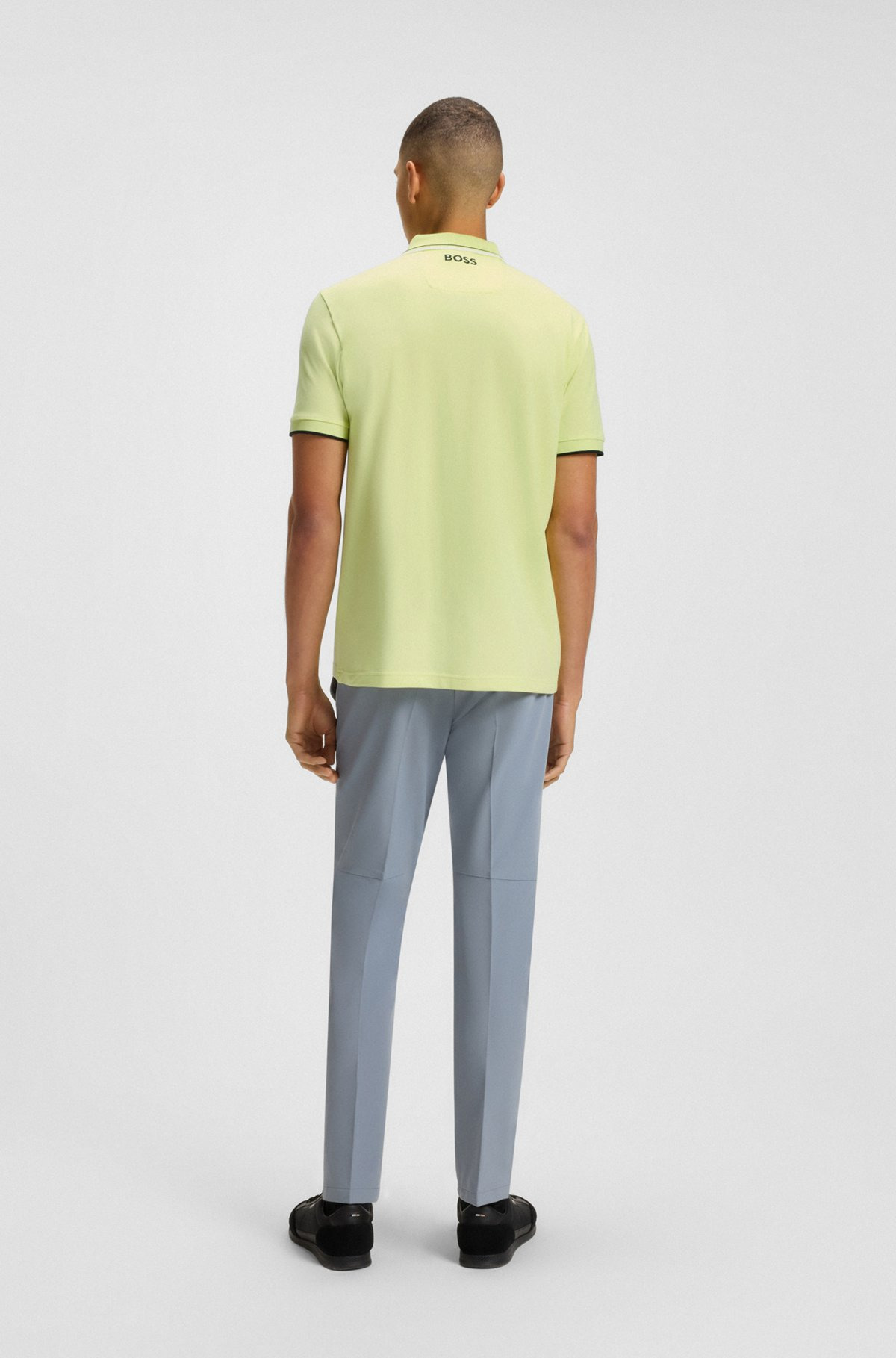 POLO SHIRT WITH CONTRAST LOGOS - 5