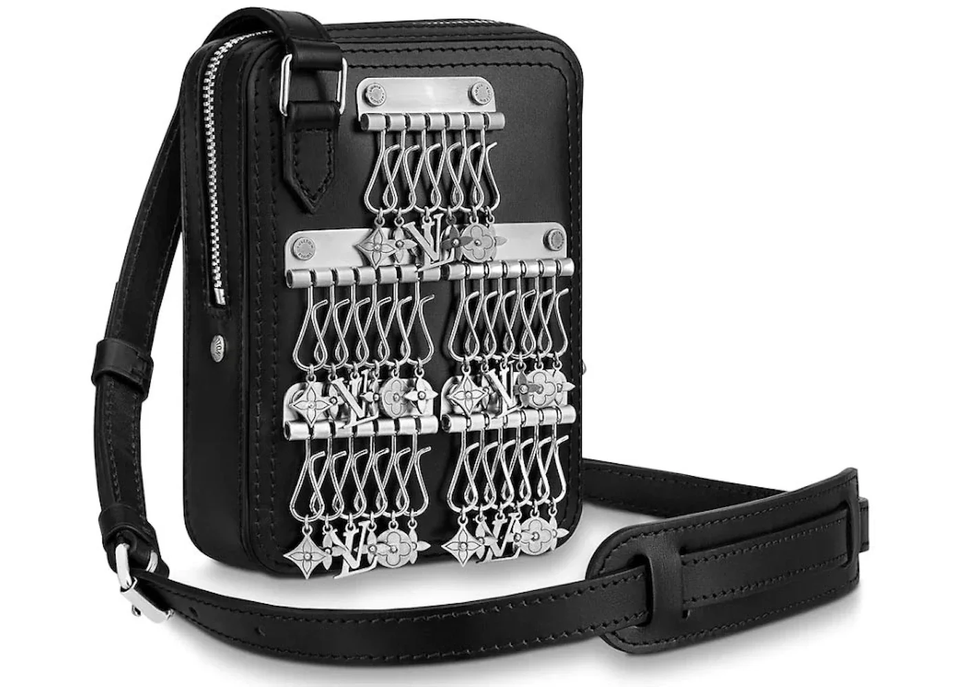 Louis Vuitton Danube Messenger LV Initiales/Monogram Flower Charms Black - 1