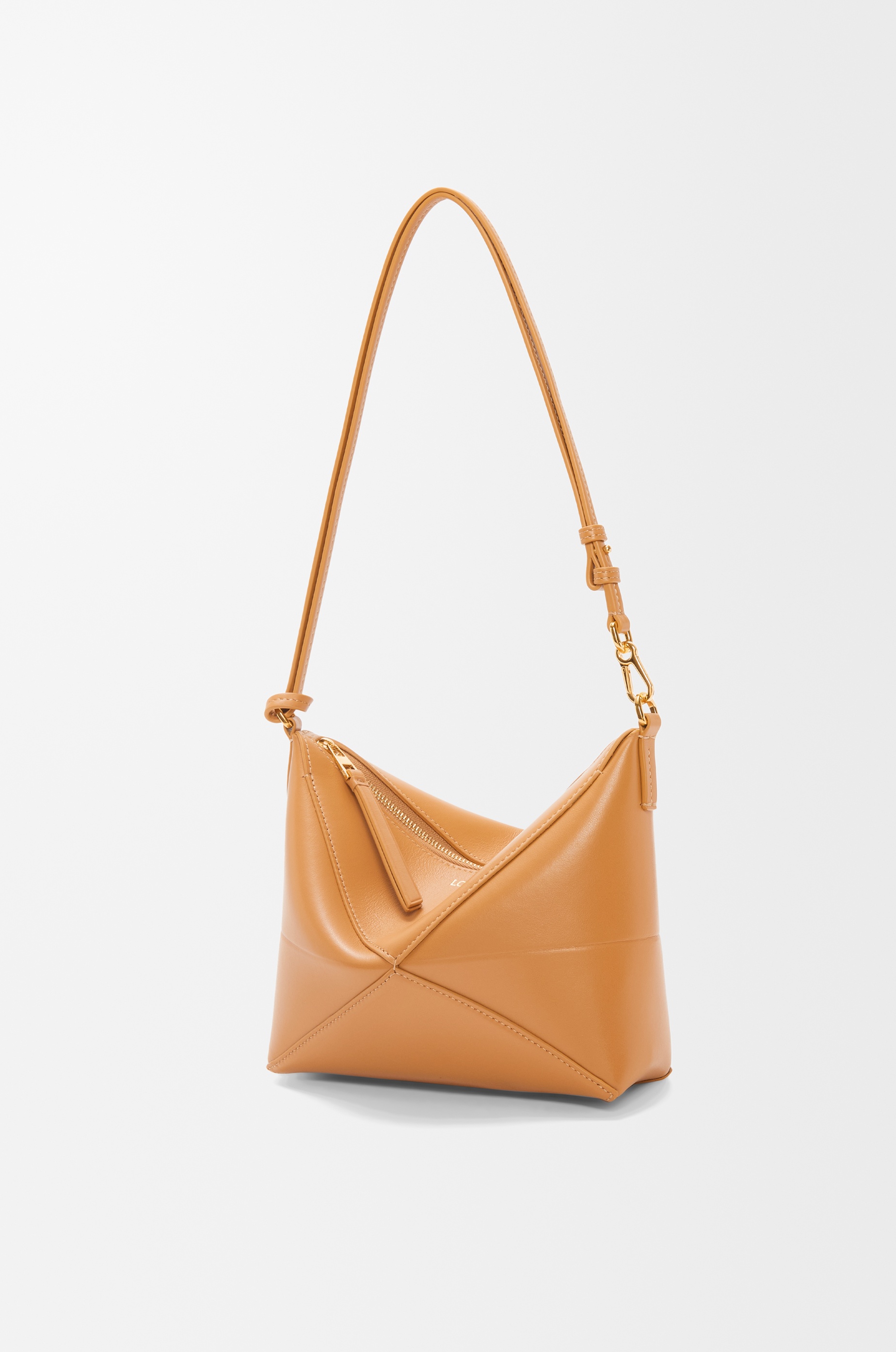 Puzzle Fold pouch in shiny nappa calfskin - 4