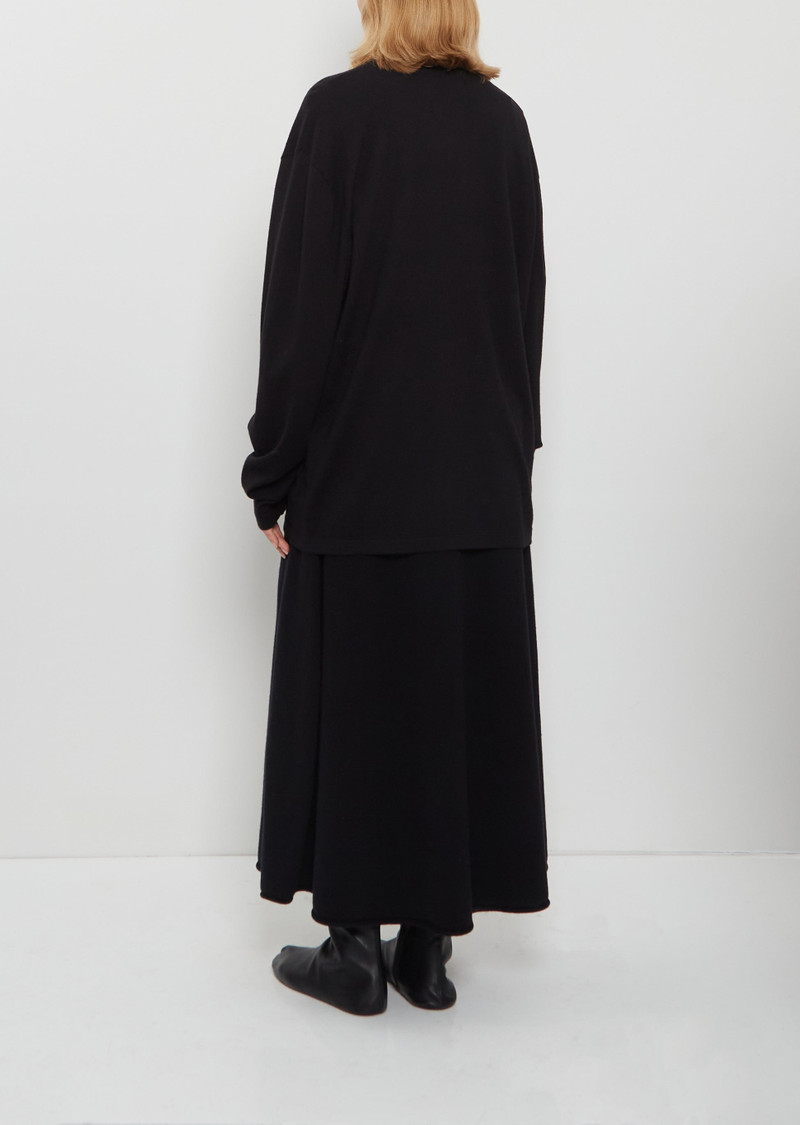 extreme cashmere n°452 Rock Wool Cashmere Top — Raven outlook
