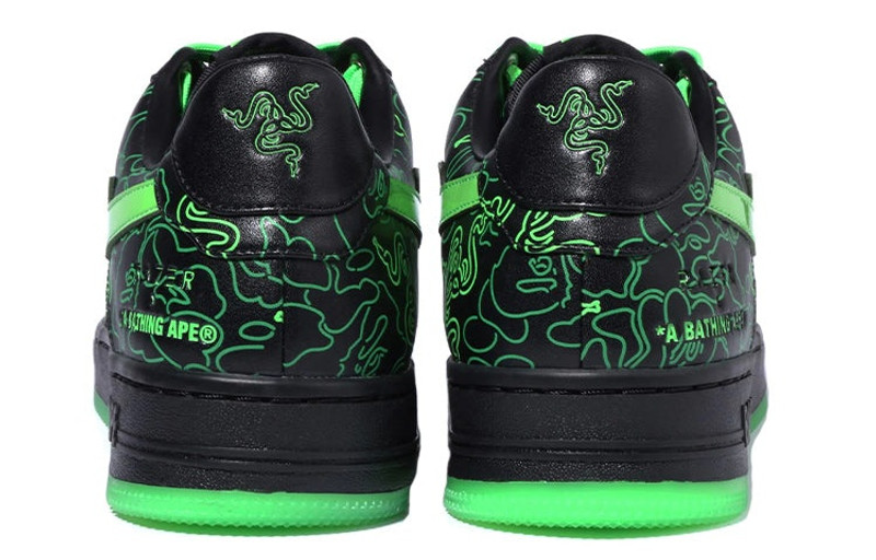 A BATHING APE® A BATHING APE X Razer Bape Sta 'Black Neon Green' 1I23-191-902-BG outlook