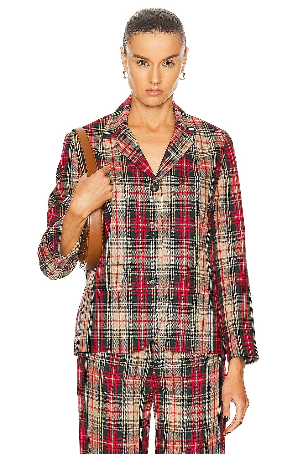 Truto Plaid Suit Jacket - 1