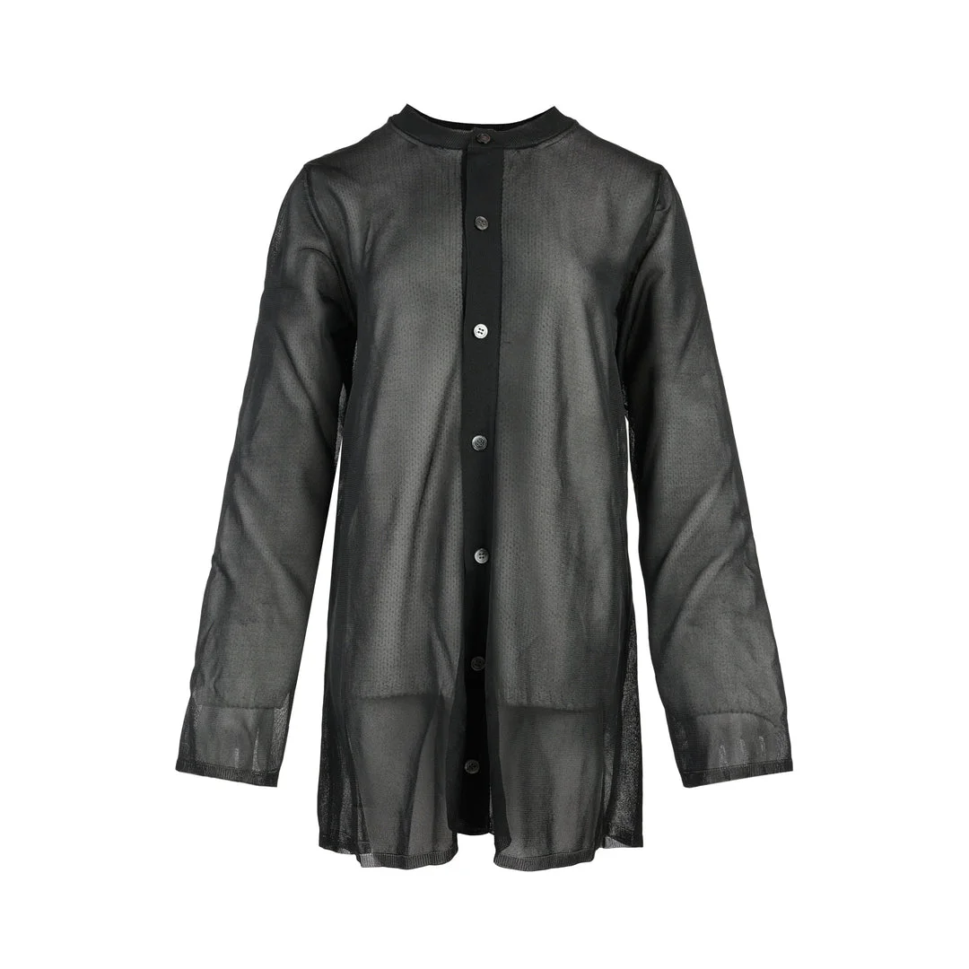 Sheer Lily Yarn Jersey Cardigan - 1