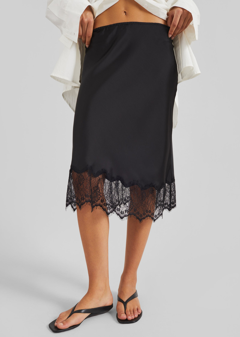 Rosyth Lace Midi Skirt - Black 5