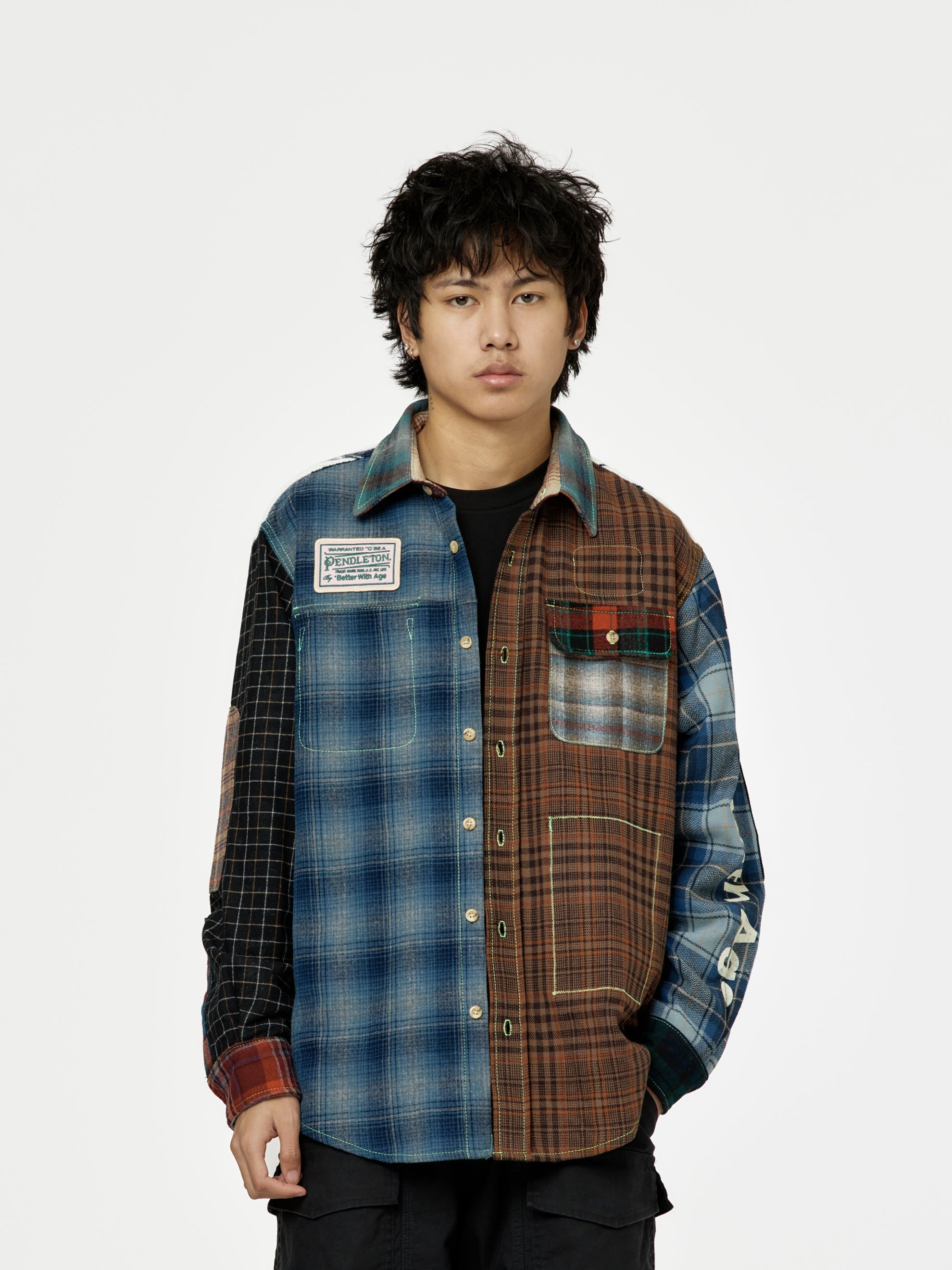 WHITNEY REVERSIBLE FLANNEL OVERSHIRT (MULTI) - 5