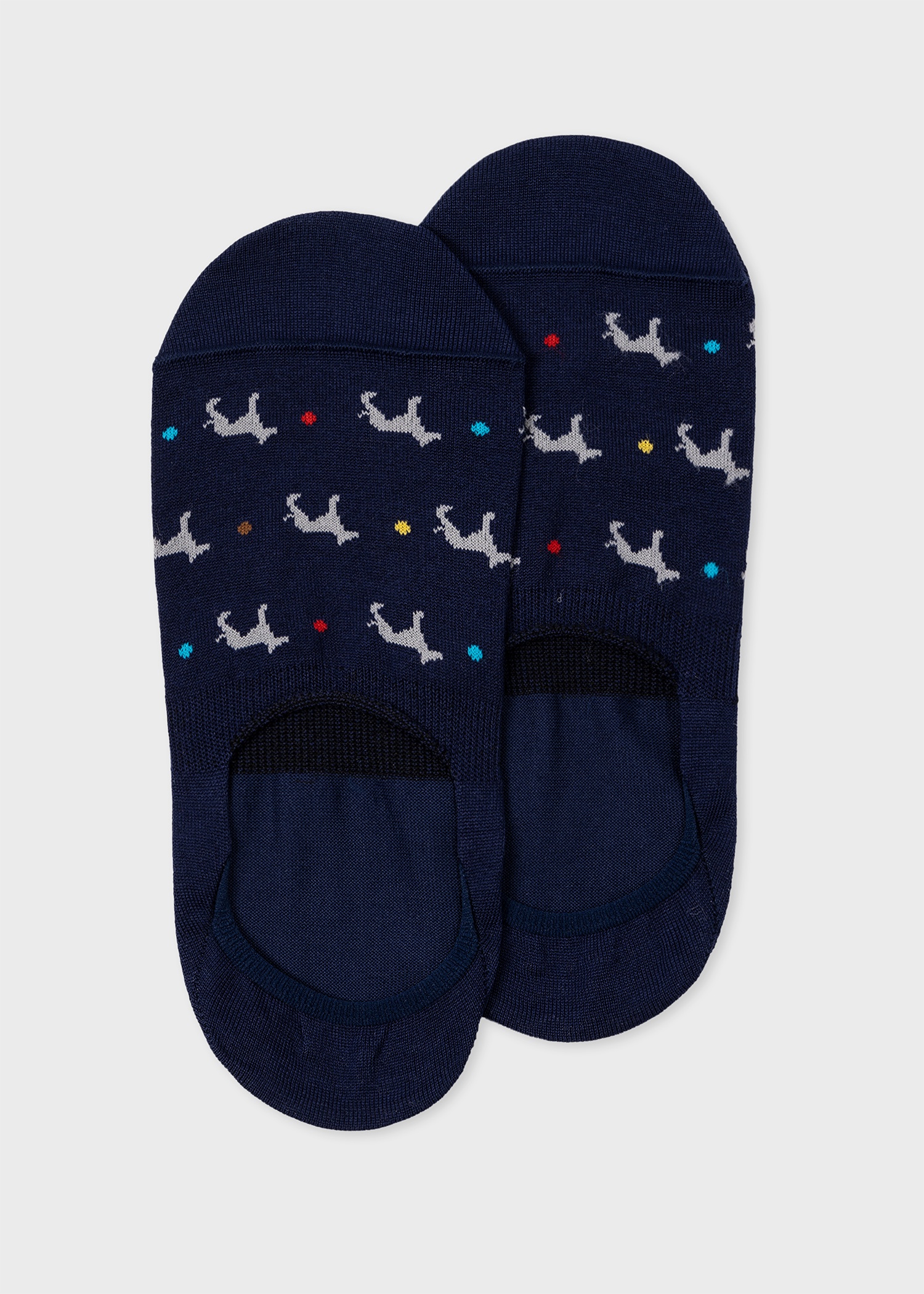 Navy 'Whippet' Loafer Socks - 1