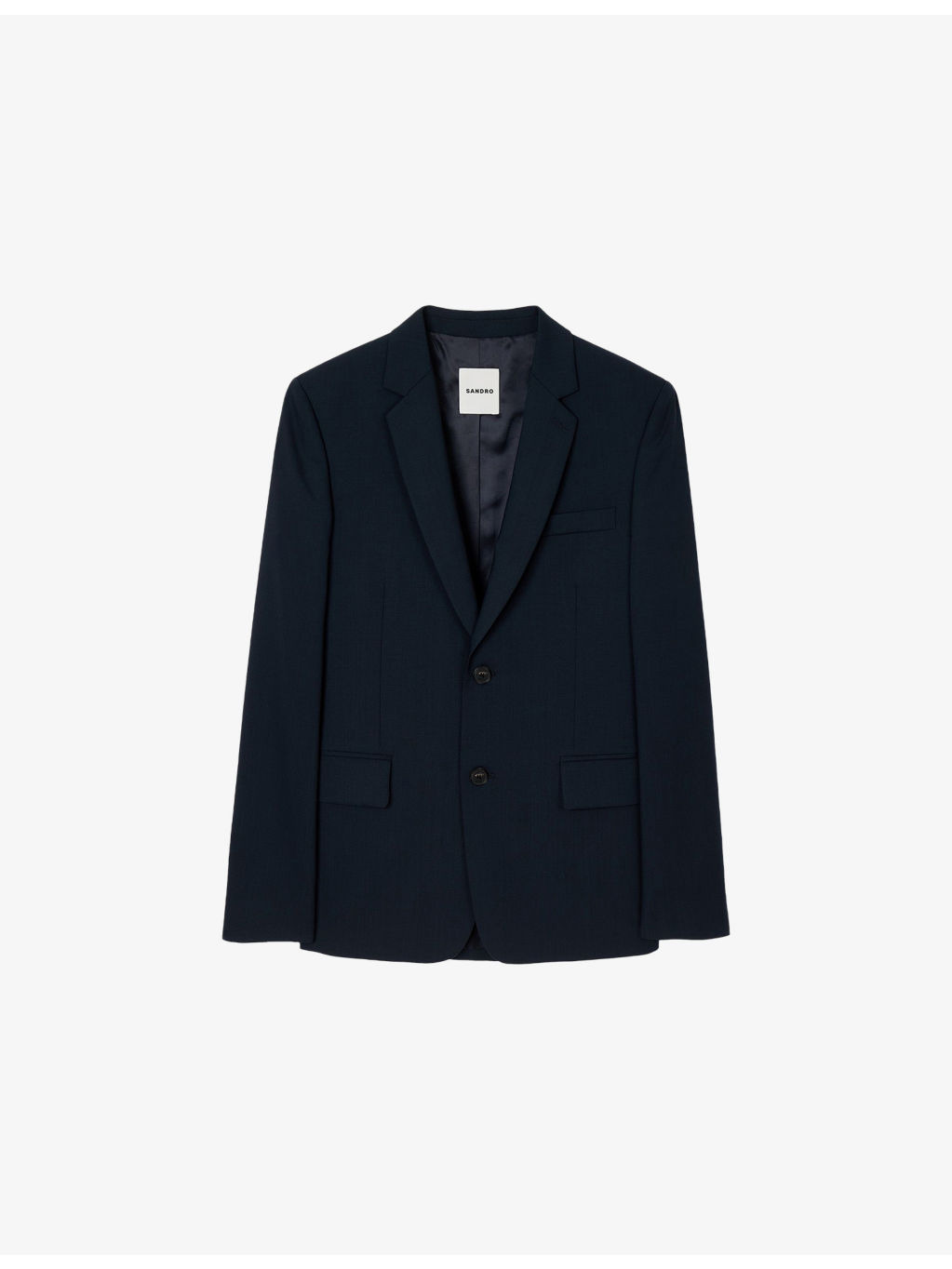 Regular-Fit Single-Breasted Wool Blazer - 1