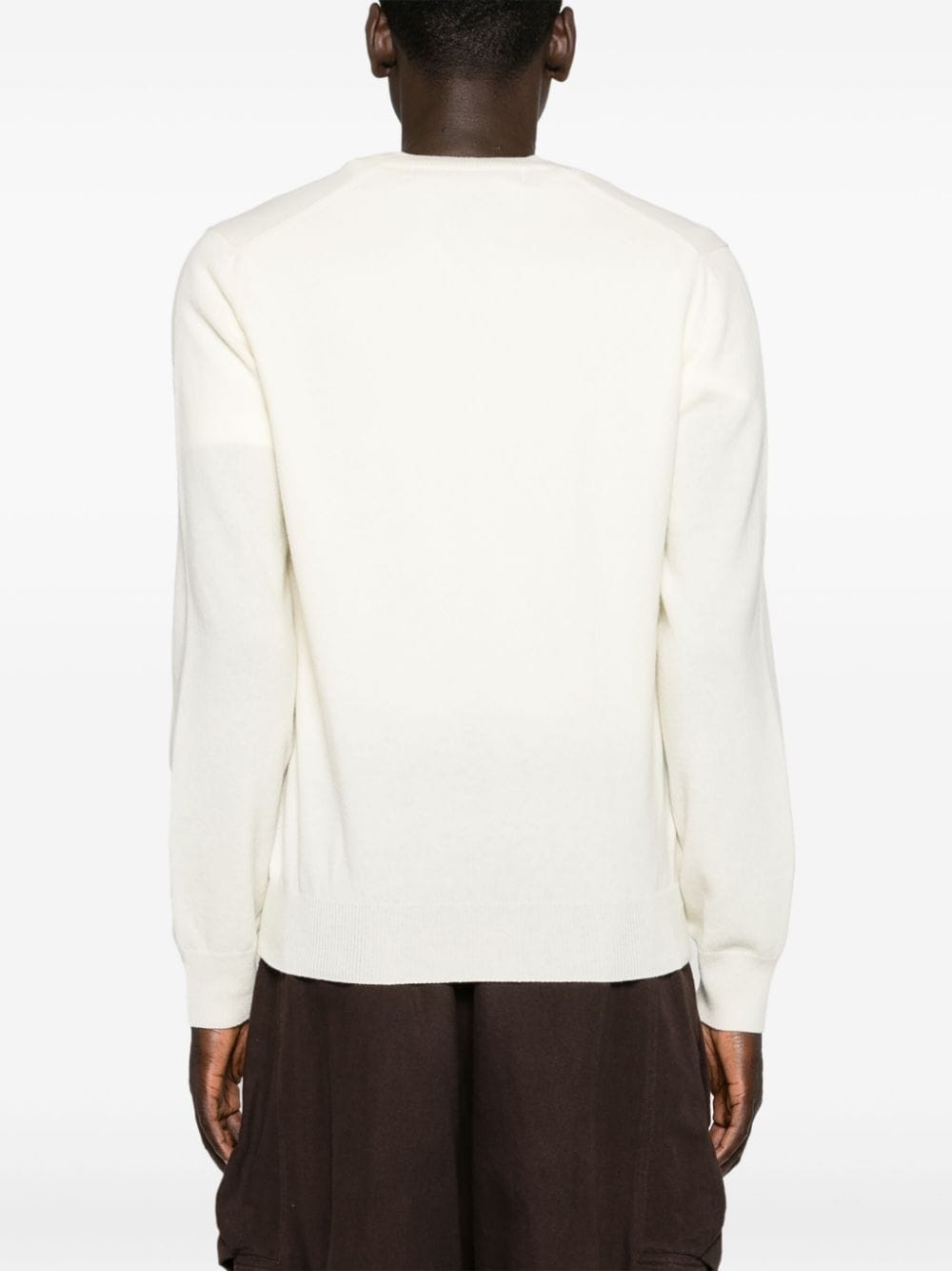 heart-patch wool jumper - 5