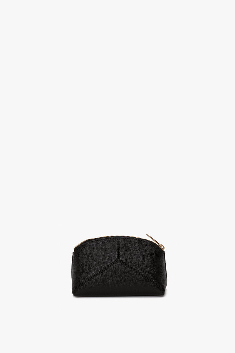 Victoria Beckham Victoria Mini Travel Pouch In Black Leather outlook
