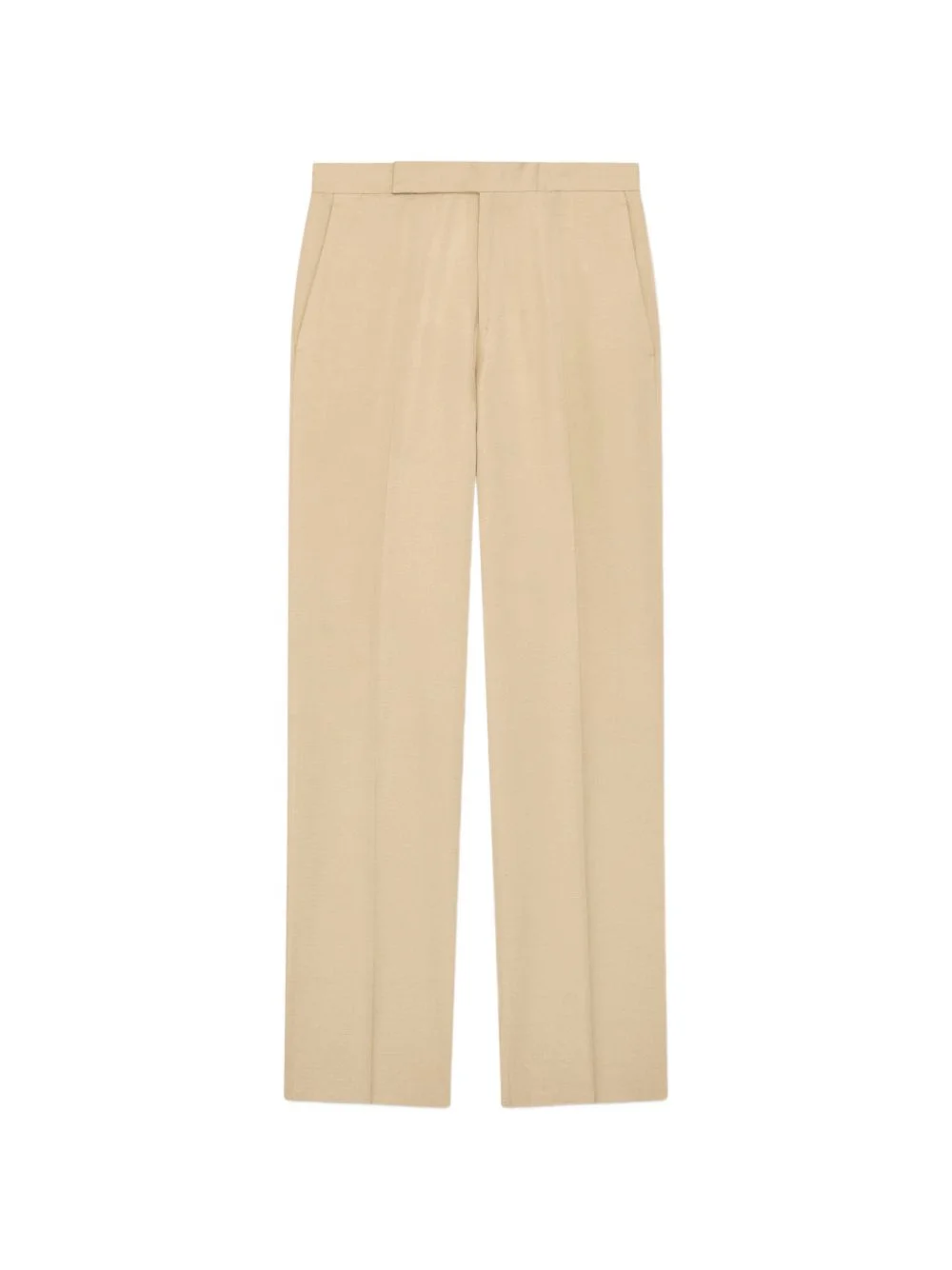 flat-front trousers - 1