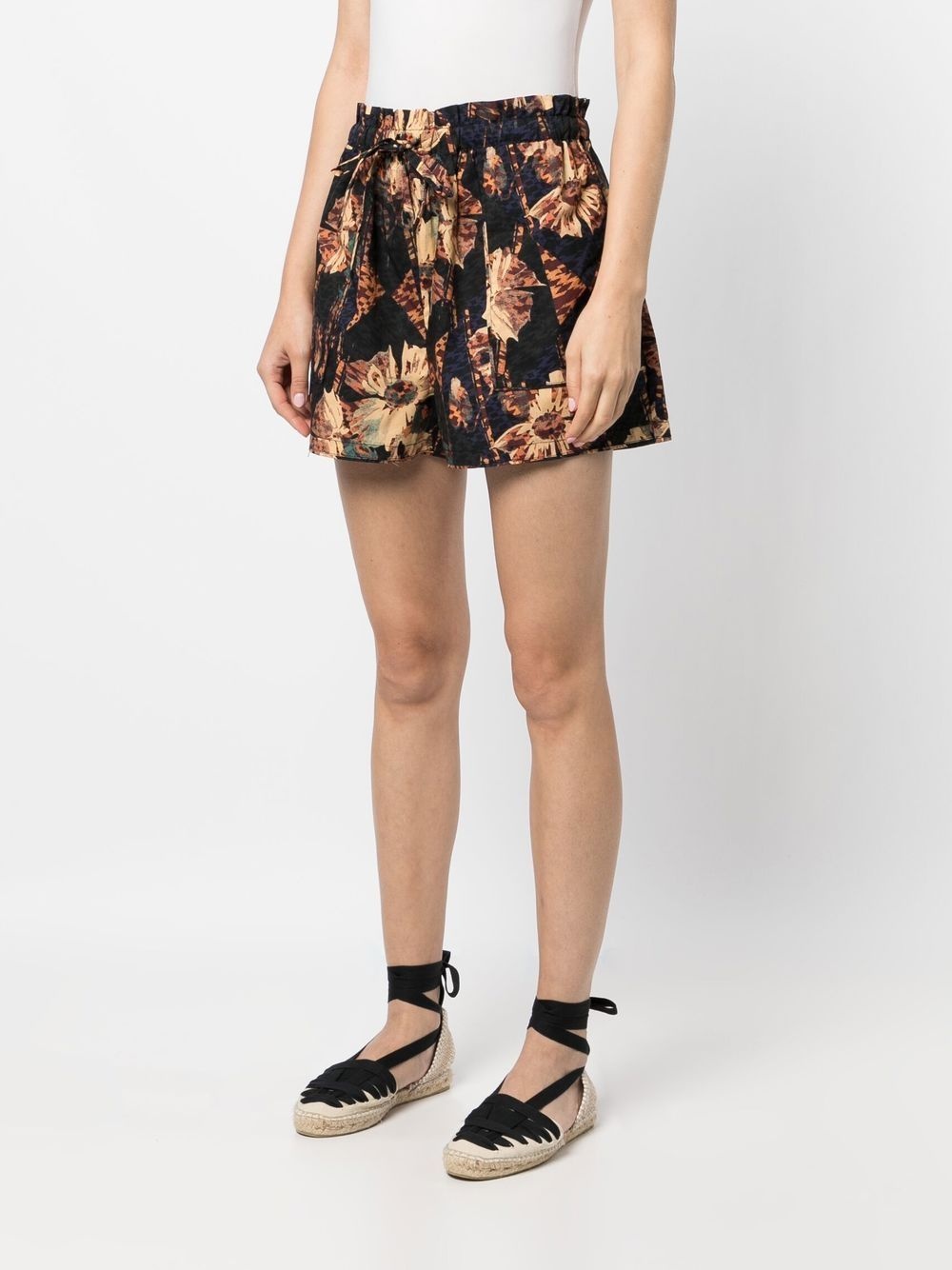 Edlyn floral-print drawstring shorts - 3