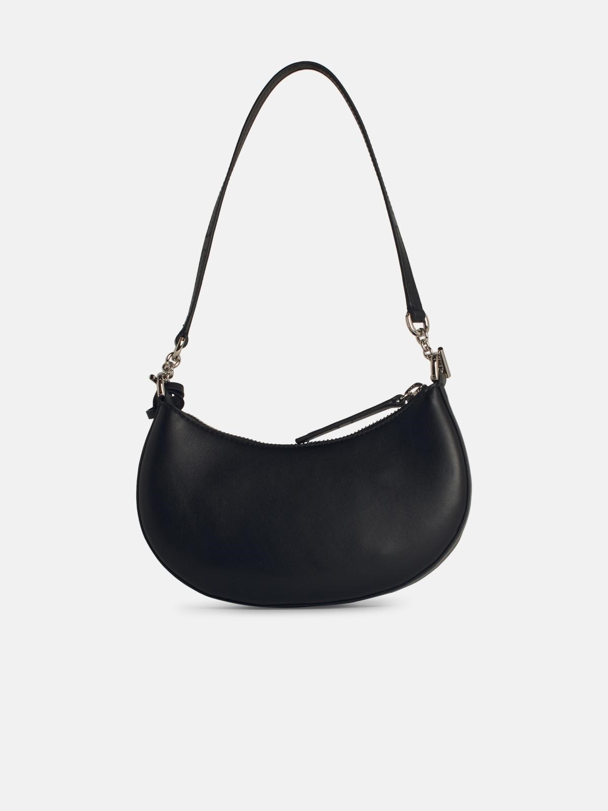 'H01R' MINI CROSSBODY BAG IN BLACK LEATHER - 3