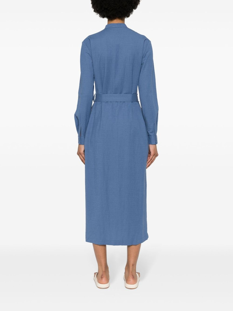 belted shirt midi dress 4