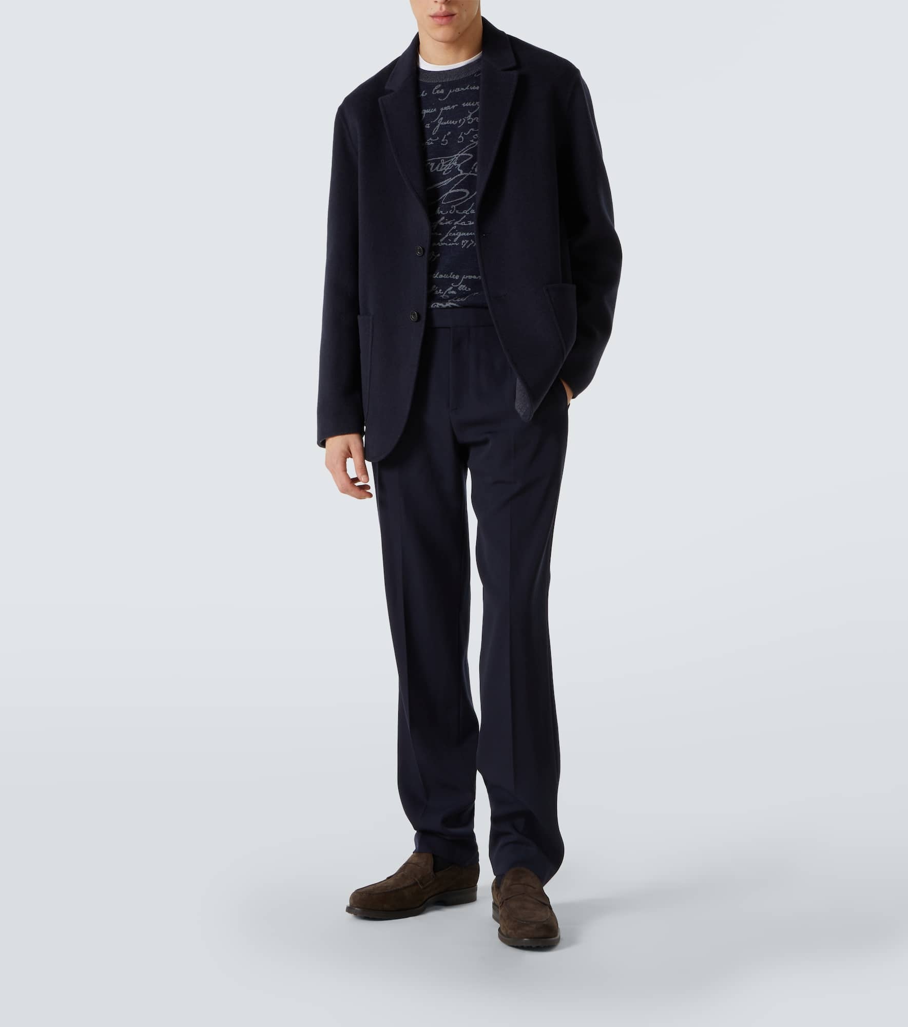 Scritto reversible wool and cashmere blazer - 2