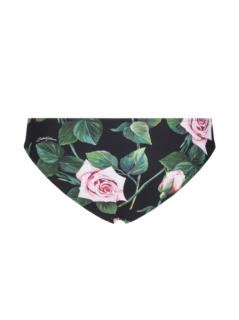 rose print bikini briefs - 2