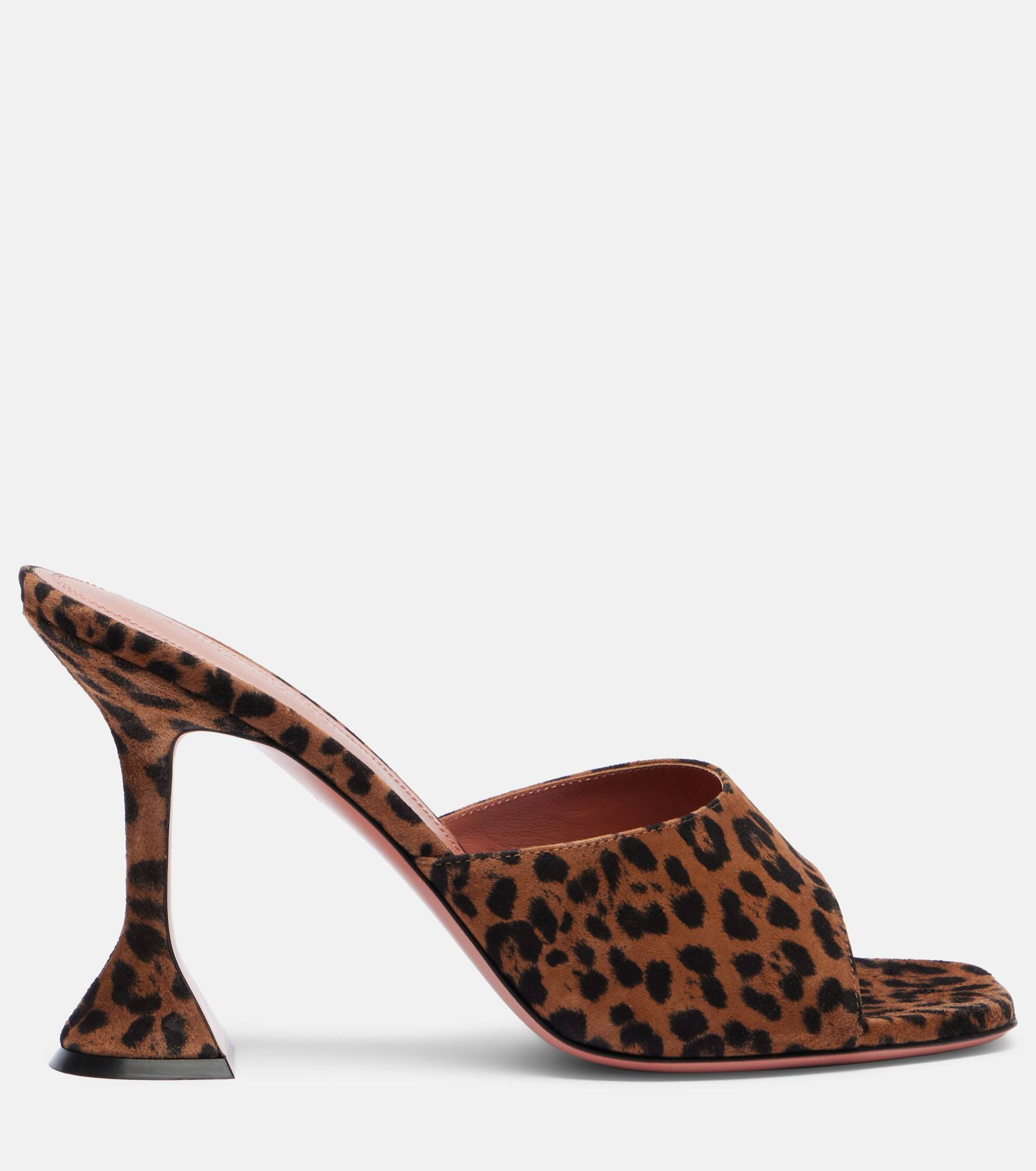 Lupita leopard-print 95 suede mules - 4