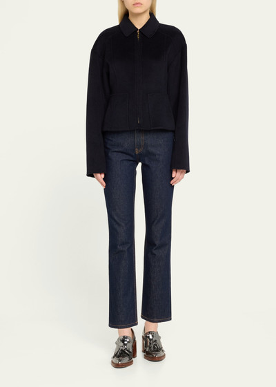 ULLA JOHNSON Carina Wool and Cashmere Slim Jacket outlook