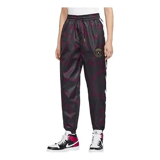 (WMNS) Air Jordan x PSG Sweatpants 'Burgundy' CZ4136-610 - 1