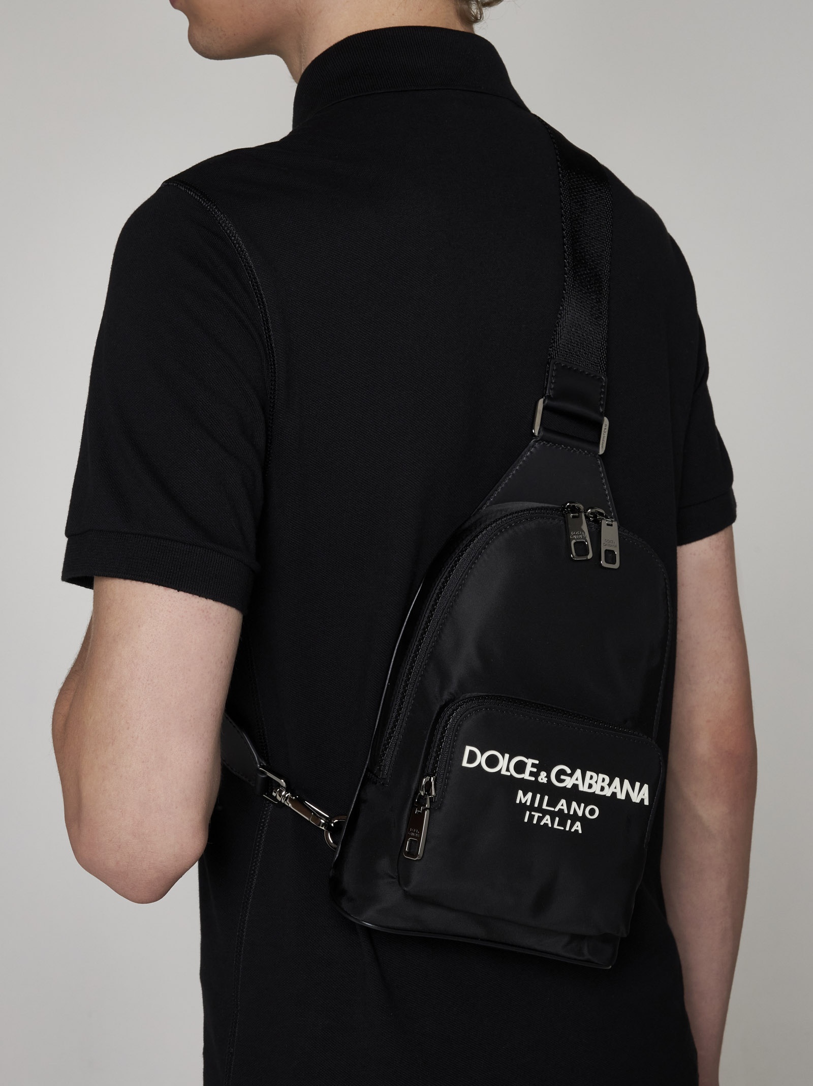 Logo canvas one-shoulder backpack - 2