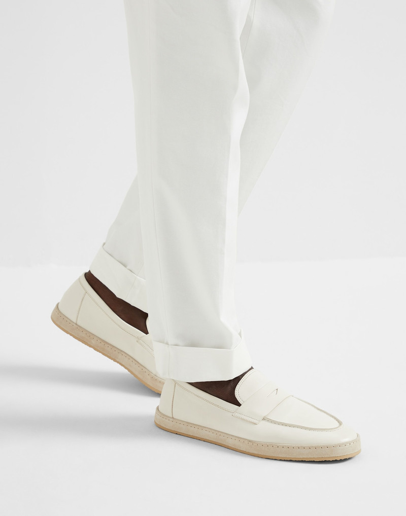 Soft calfskin loafer sneakers 4