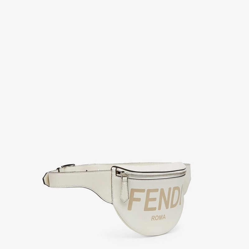 FENDI White leather belt bag outlook
