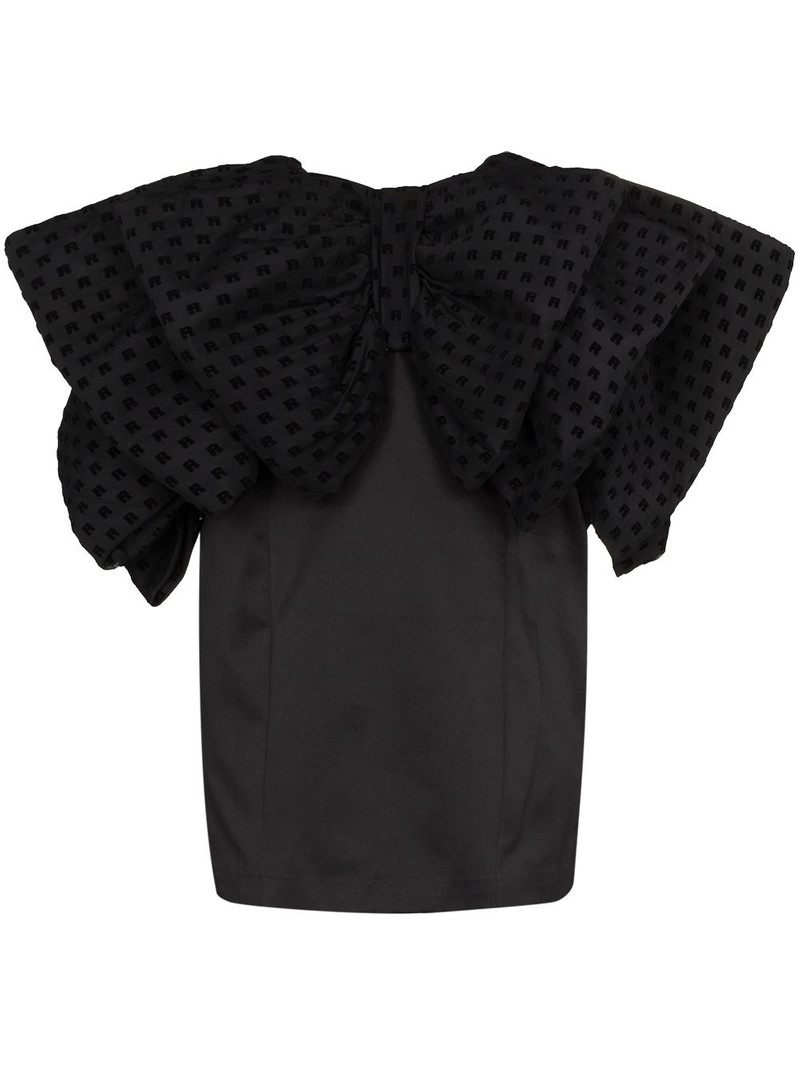 Natalie oversized-bow minidress 1
