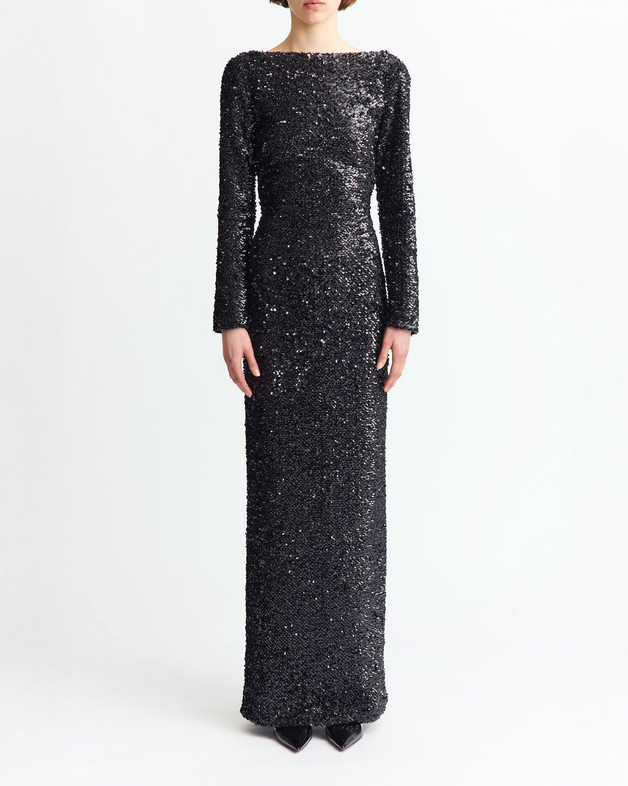 RETA GOWN IN TEXTURED SEQUIN - 2